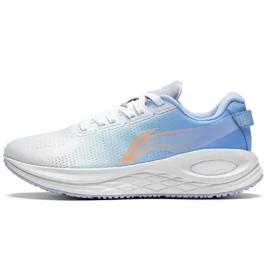 LINING Furious Rider 6.0 Essential Running Shoes Men Low-Top Mist White/Light Ice Blue/Light Sea Blue/Orange