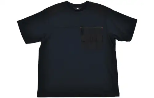 New Balance T Shirts Men's Black Crew Neck Moderate Straight Fit