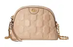 GUCCI Quilted Leather Crossbody Bag, Shoulder Bag Women's Beige