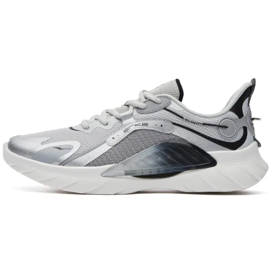 Erke Running Shoes Men Low-Top Pencil Gray/Snow Gray