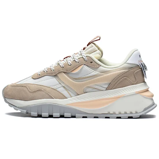 LINING Fangyuan EVO Running Shoes Women's Low-Top Light Creamy Brown/Ecru