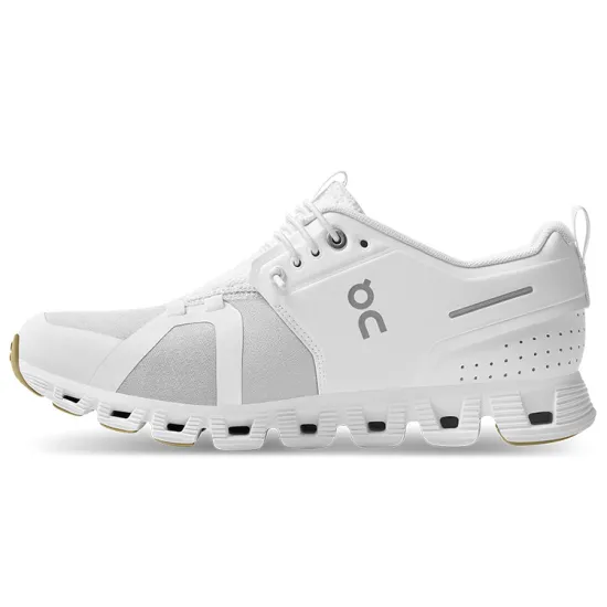 On Cloud 5 Terry Cushioned Slip Resistant Breathable Lightweight Low Top Casual Shoes Women's White