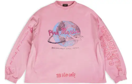 Balenciaga x Pink Martini Merch FW22 T Shirt Unisex Pink