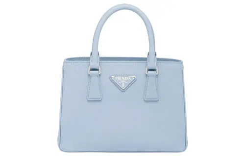 PRADA Galleria Killer Bag Saffiano Leather Portable Crossbody Bag, Shoulder Bag Mini Women's Sky Blue
