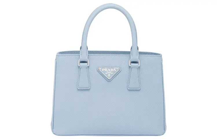 PRADA Galleria Killer Bag Saffiano Leather Portable Crossbody Bag, Shoulder Bag Mini Women's Sky Blue
