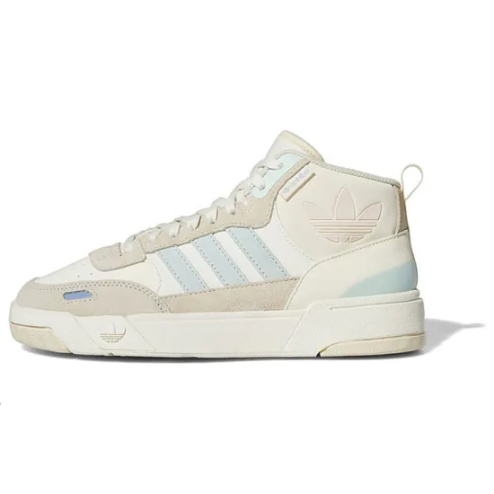 Adidas Originals Post Up Skateboard Shoes Women's Mid-top Off White