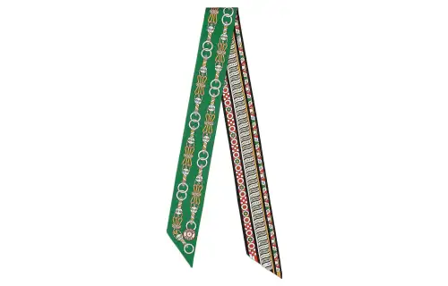 HERMES Silk Scarves Women's Green
