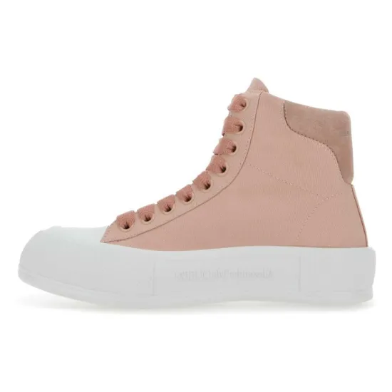 Alexander McQueen Deck Canvas Shoes Women's High-Top