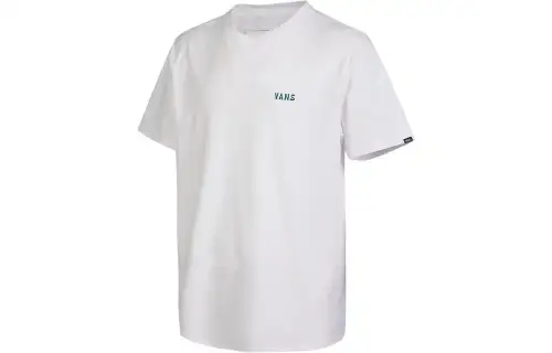 Vans T Shirts Men's White Crew Neck Moderate Straight Fit