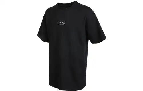 Vans T Shirts Men's Black Crew Neck Moderate Straight Fit