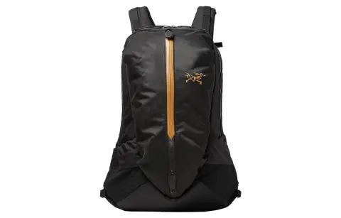 Arc'teryx Arro 22L Storage Bag Backpack Outdoor Bag Nylon Black Gold 24K Unisex