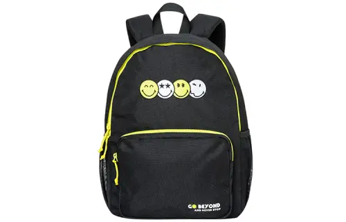 Anta SmileyWorld️® Collaboration Life Collection Oxford Backpack Unisex Black