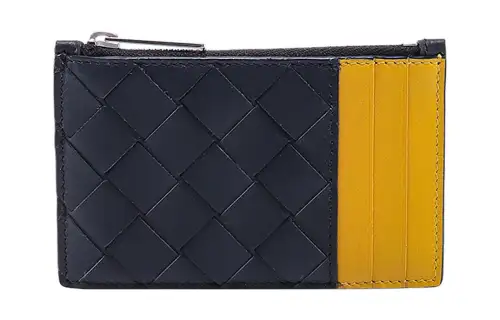 Bottega Veneta Calfskin Card Holder Card Holder Men's Blue