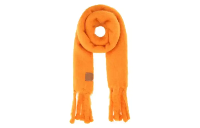 LOEWE Knit Scarves Women's Orange