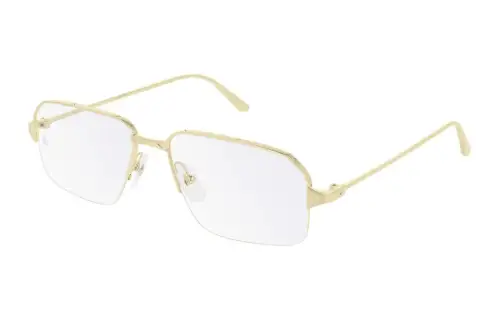 CARTIER SANTOS DE Metal Rectangle Eyeglass Frame Men's