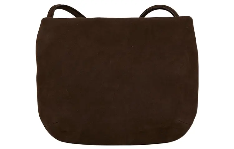THE ROW Suede Crossbody Bag, Shoulder Bag Women's Brown