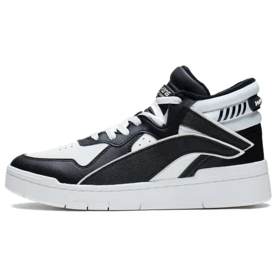 LINING Skateboard Shoes Men Mid-Top Black/White