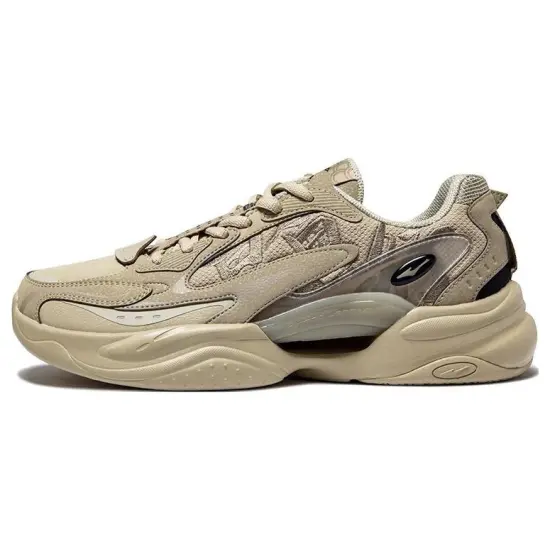 Erke Kunlun Five Elements Anti-Slip Wear-Resistant Low-Top Sports Casual Shoes Brown
