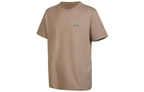 Vans T Shirts Men's Brown Crew Neck Moderate Straight Fit