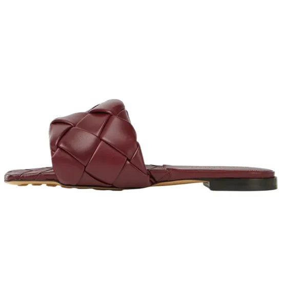 Bottega Veneta Slide Slippers Women's Cherry Color