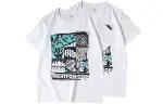 Li Ning T Shirts Unisex 2 Pack White Crew Neck Moderate Straight Fit