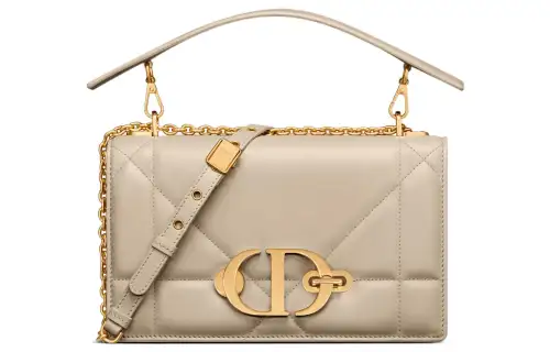 DIOR 30 Montaigne Sheepskin Portable One Shoulder Crossbody Clutch Women's Natural