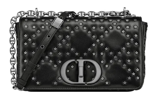 DIOR Caro Sheepskin Handheld Shoulder Bag, Crossbody Bag Medium Women's Black
