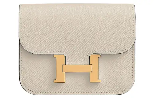 HERMES Constance Slim Epsom Calfskin Card Holder, Wallet Fanny Pack Regular Women's