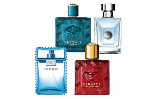 VERSACE Sample Perfume Set Four Piece Set Cupid • Flame+Light Breeze+Classic Men+Cupid Sample Perfume Eau De Parfum