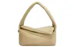 LOEWE Puffer Puzzle Hobo Bag Clay Green