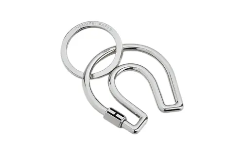 HERMES Cheval Metal Keychains Unisex