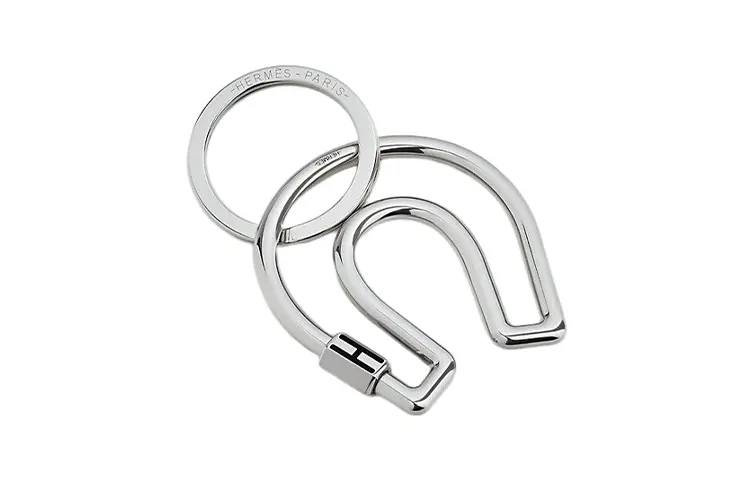 HERMES Cheval Metal Keychains Unisex
