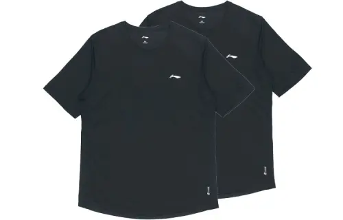 Li Ning T Shirt Men's 2 Pack Black