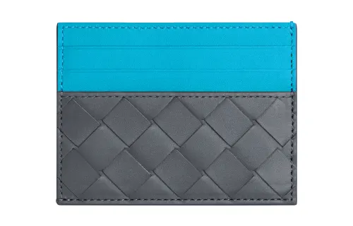 Bottega Veneta Two-Tone Woven Cardholder