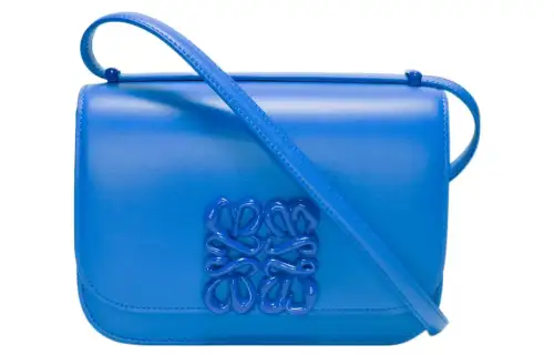 LOEWE Goya Cow Leather Small Square Bag, Shoulder Bag, Crossbody Bag Small Women's Blue