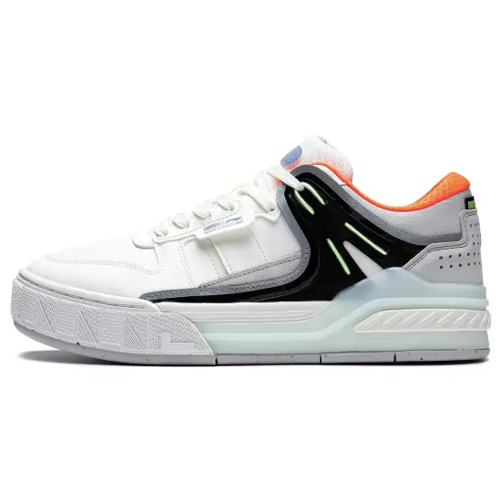 LiNing Dawn Light Morning Glow Lightweight And Wear resistant Low Top Skateboard Shoes Bellflower Grey