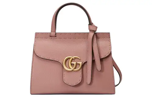 GUCCI GG Marmont Leather Shoulder Bag, Crossbody Bag, Handbag Mini Women's Rose Pink