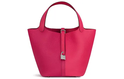 HERMES Picotin Lock Maurice Calfskin Basket Bag, Bucket Bag, Handbag 22 Women's Extreme Powder/Mexican Powder