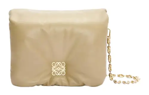 LOEWE Puffer Goya Shoulder Bag Clay Green
