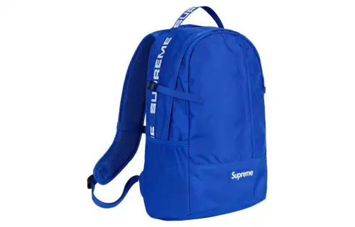 Supreme SS18 Nylon Backpack Unisex Blue