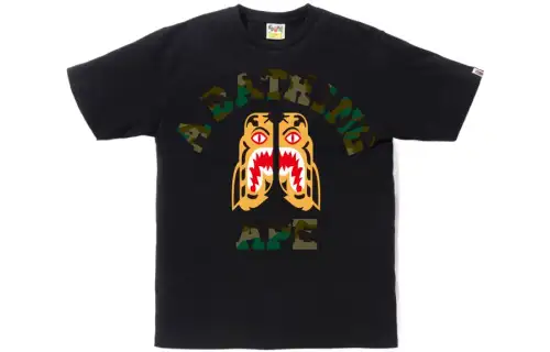 A BATHING APE T Shirts Men's Crew Neck Moderate Straight Fit