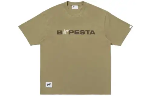 A BATHING APE T Shirts Men's Crew Neck Moderate Straight Fit