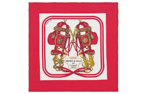 HERMES Scarves Women's Red