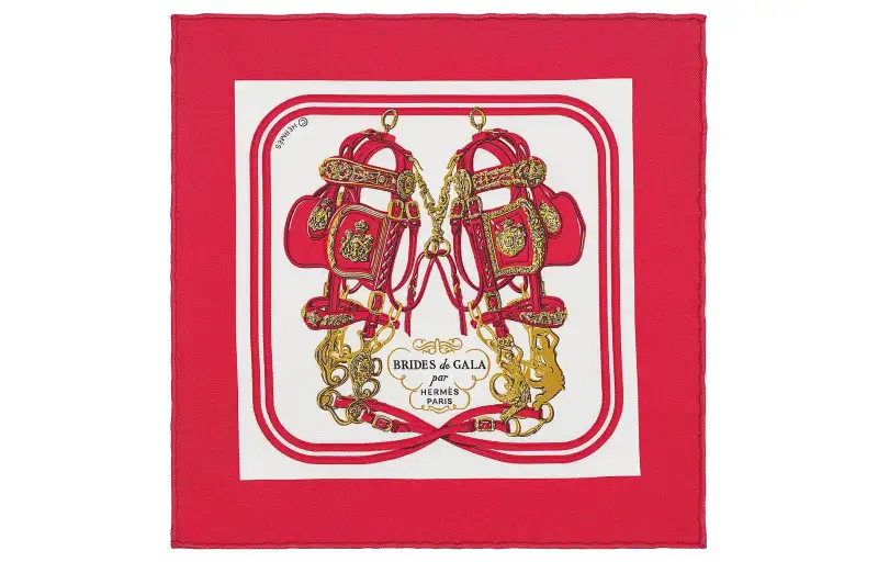 HERMES Scarves Women's Red
