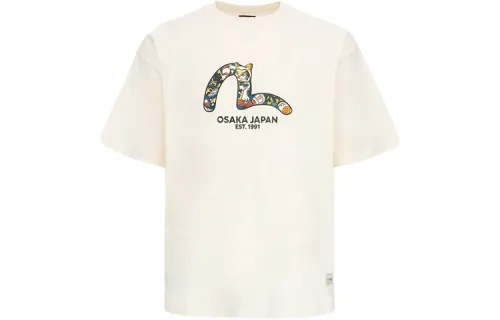 EVISU T Shirts Men's Crew Neck Moderate Straight Fit