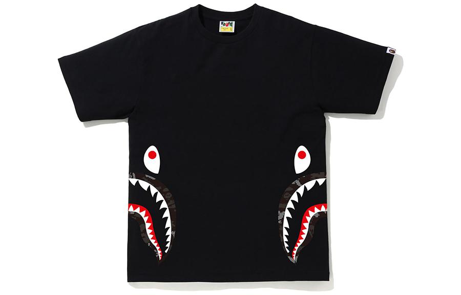 Bape Abc Dot Reflective Side Shark Tee