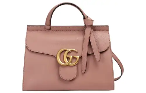 GUCCI GG Marmont Leather Shoulder Bag, Crossbody Bag, Handbag Small Women's Rose Pink