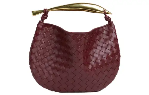 Bottega Veneta Sardine Intrecciato Top Handle Small Barolo