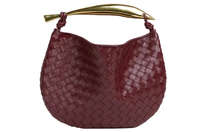 Bottega Veneta Sardine Intrecciato Top Handle Small Barolo