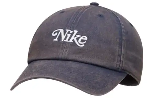 Nike Cotton Baseball Caps Unisex Obsidian Color